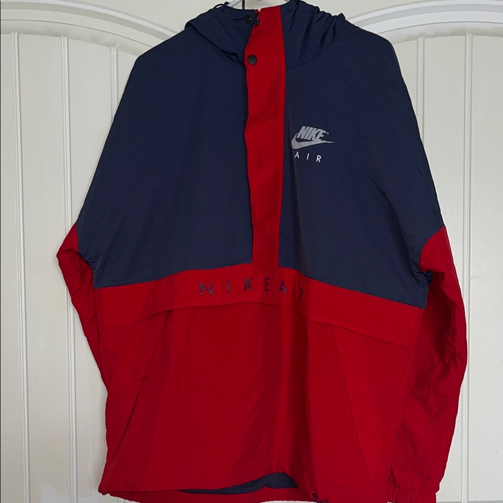 Nike Air Hooded Jacket in Red and Navy